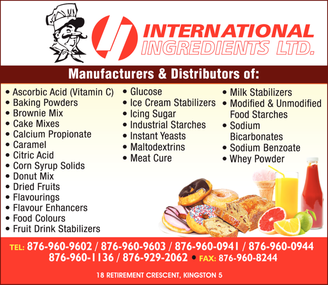 International Ingredients Ltd